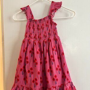 Pink Floral Print Hanna Andersson Dress, Size 110 cm (5)